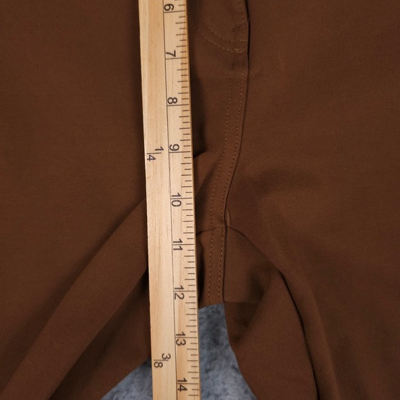 Chicos So Slimming Pants Womens 1.5 US 10 Brown Ponte Knit Slim Leg Stretch - Picture 6 of 10